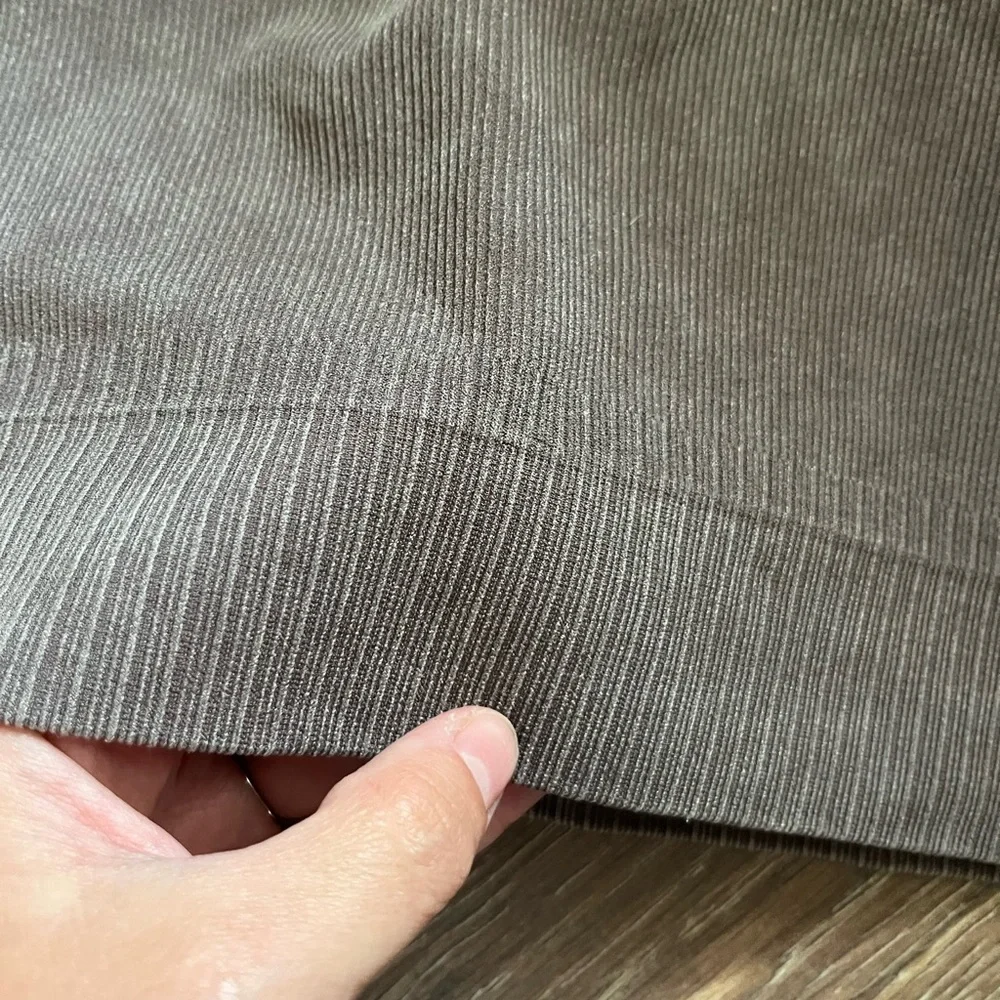 Target Brown Ribbed Sports Bra - Picture 4 of 5